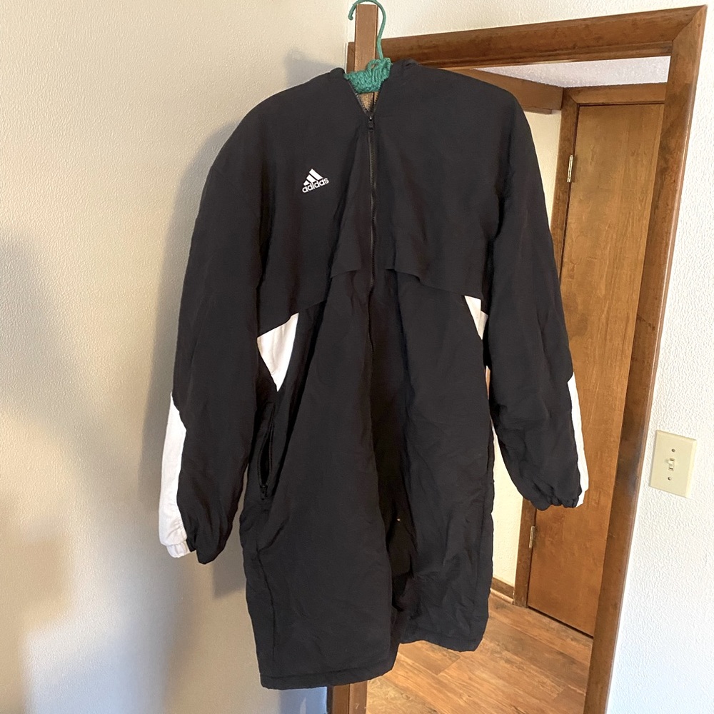 Adidas Black Swim Parka Deck Coat